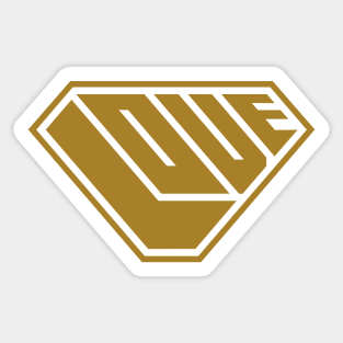 Love SuperEmpowered (Gold) Sticker